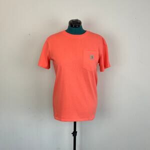 Carhartt Orange Loose Fit T-Shirt, Size S